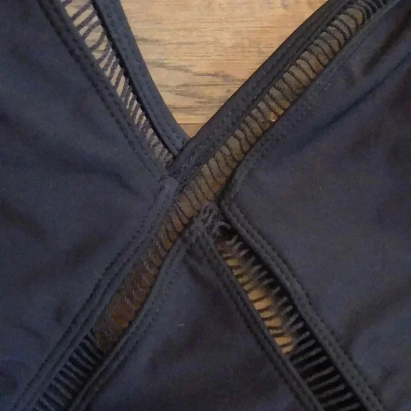 MICHAEL Michael Kors black one piece swimsuit Sz 10 New with tags - Picture 5 of 11